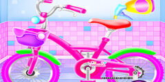 Girl Bike Fix Washing Salon