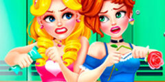 School Girls Battle Beauty Salon